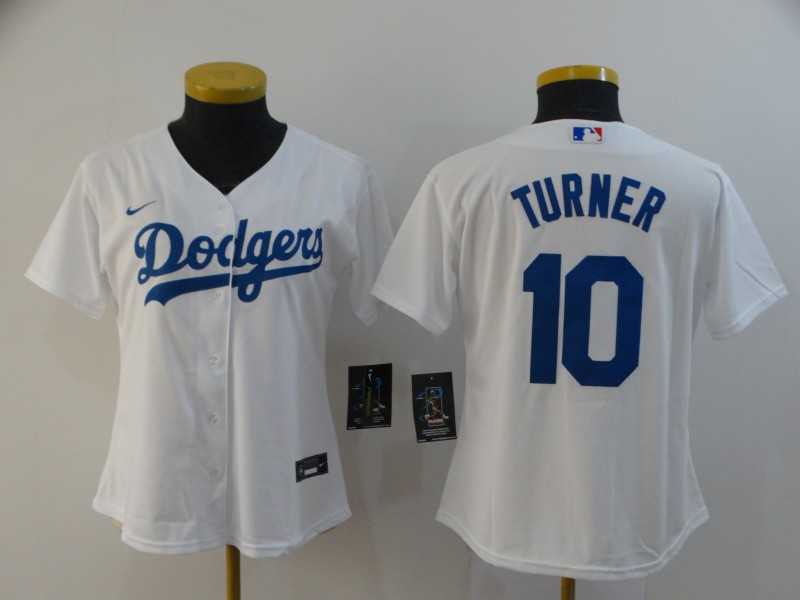Women Dodgers 10 Justin Turner White 2020 Nike Cool Base Jersey,We sell and wholesale Women Dodgers 10 Justin Turner White 2020 Nike Cool Base Jersey on line form chian!